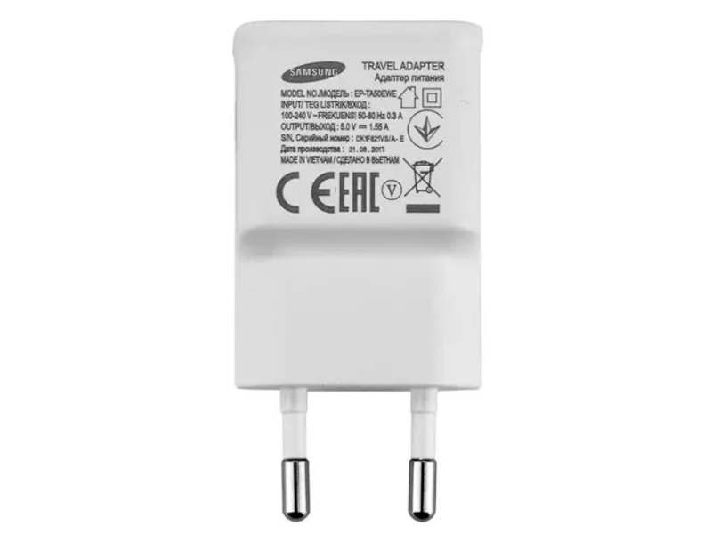 شارژر دیواری اصلی سامسونگ مدل Samsung Travel Adapter Charging 1.55A