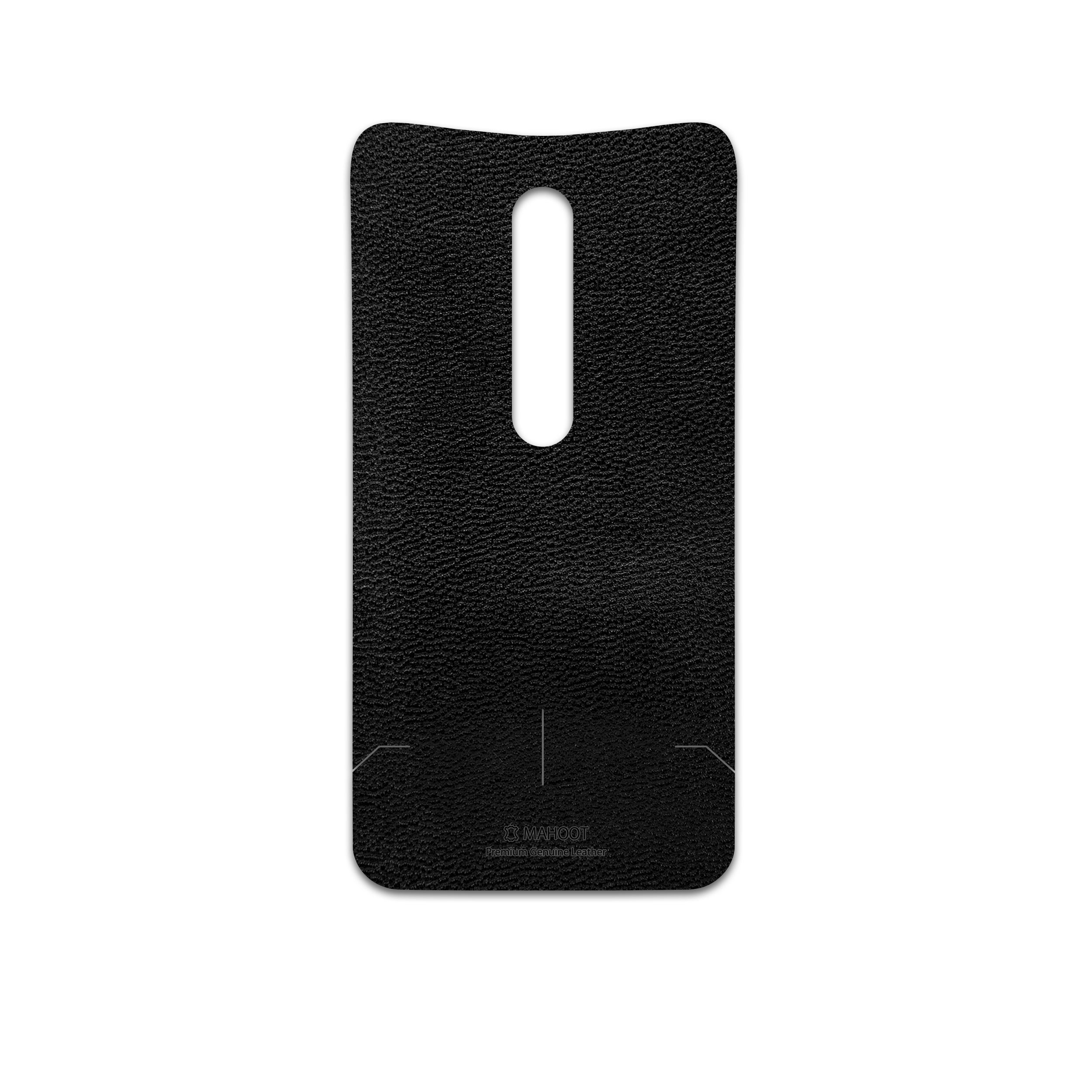 برچسب پوششی ماهوت مدل Black-Leather مناسب برای گوشی موبایل موتورولا Moto X Style