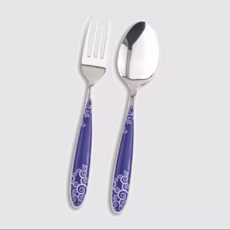 قاشق و چنگال رنگی مونترال 12 پارچه یونیک کد5879