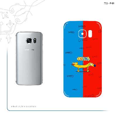 برچسب پوششی ماهوت مدل CatDog مناسب برای گوشی موبایل سامسونگ Galaxy S7