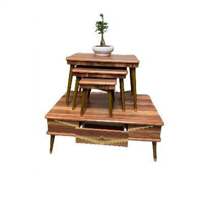 میز پذیرایی گالری چوب آشنایی مدل 735 مجموعه 4 عددی