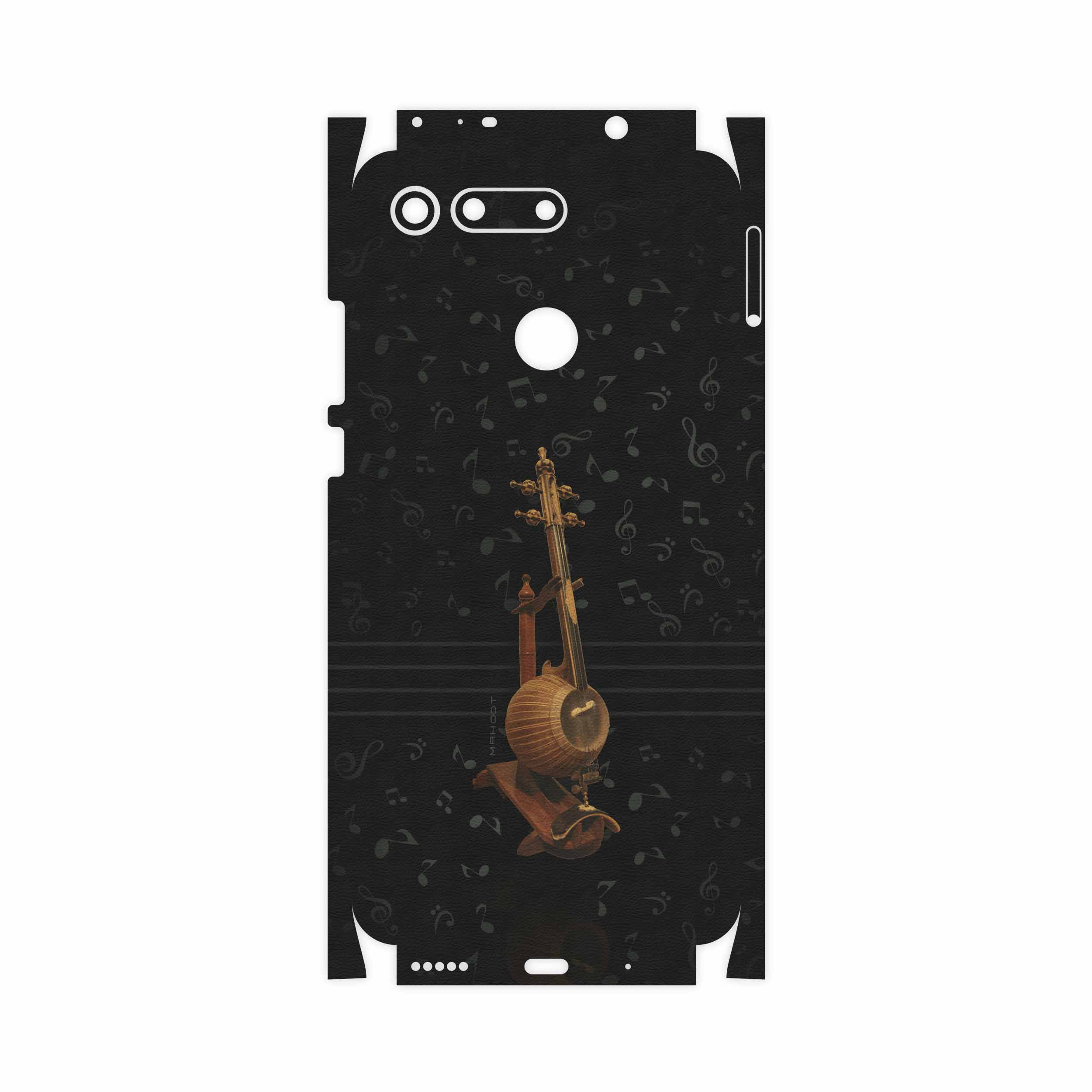 برچسب پوششی ماهوت مدل Persian Fiddle Instrument-FullSkin مناسب برای گوشی موبایل آنر View 20
