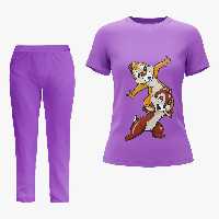 قیمت و خرید ست تی شرت شلوار زنانه Squirrel purple - ریوروبه