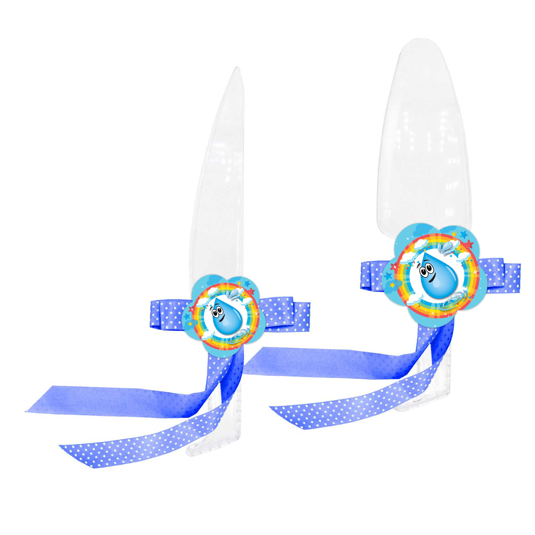   ست کارد و کفگیر سرو کیک مدل جشن آب