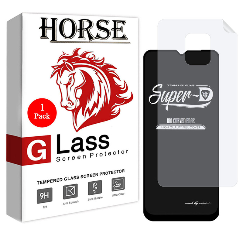 محافظ صفحه نمایش هورس مدل 2SN مناسب  برای گوشی موبایل شیائومی  Redmi 10X 5G  به همراه محافظ پشت گوشی | کالا برتری