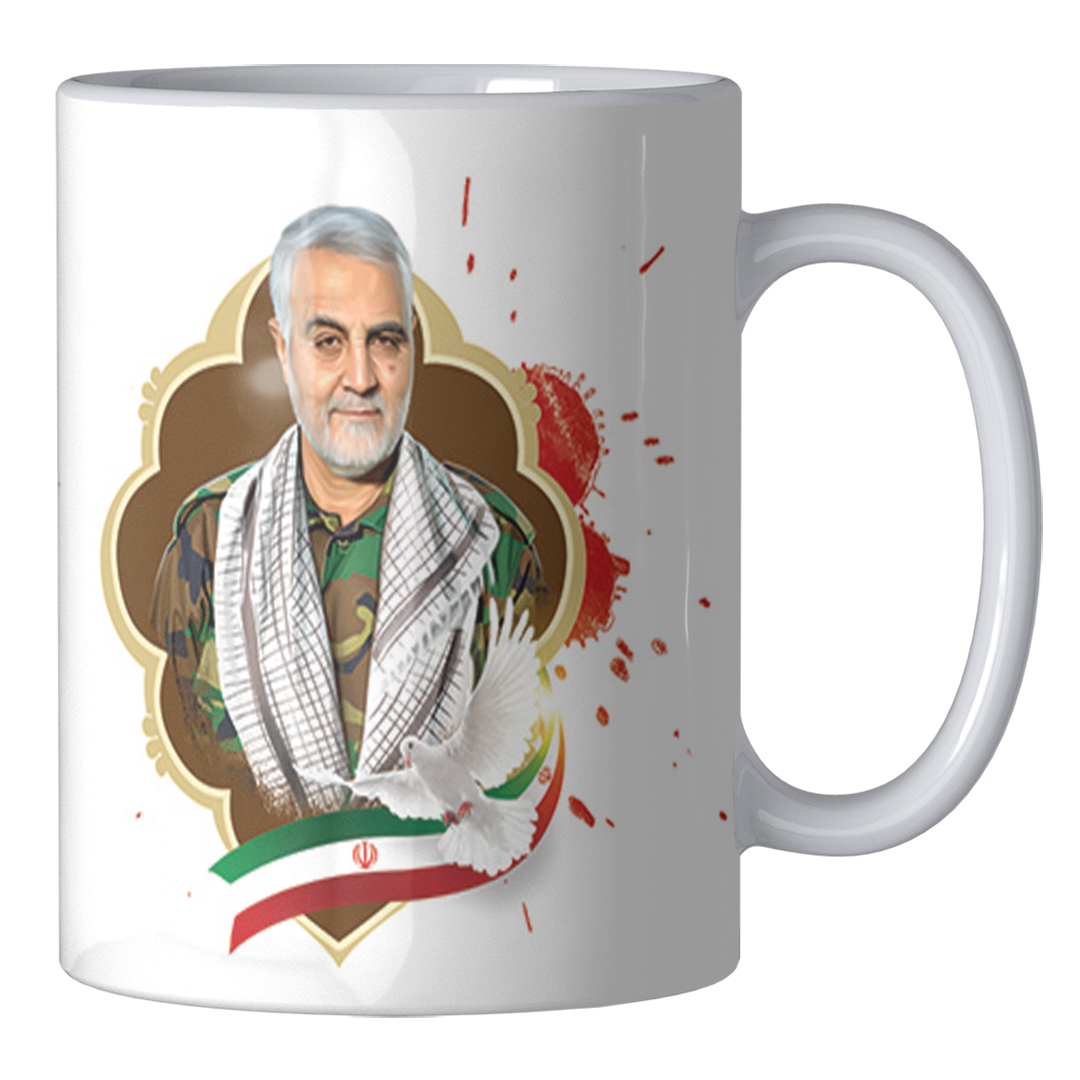 ماگ طرح سردار سلیمانی مدل 014