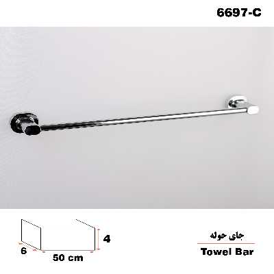 آویز حوله دلفین مدل 66 C L