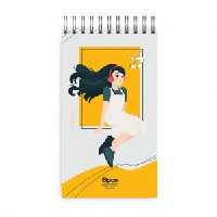 دفتر یادداشت 80 برگ جلد نرم الیپون طرح فانتزی کد 264