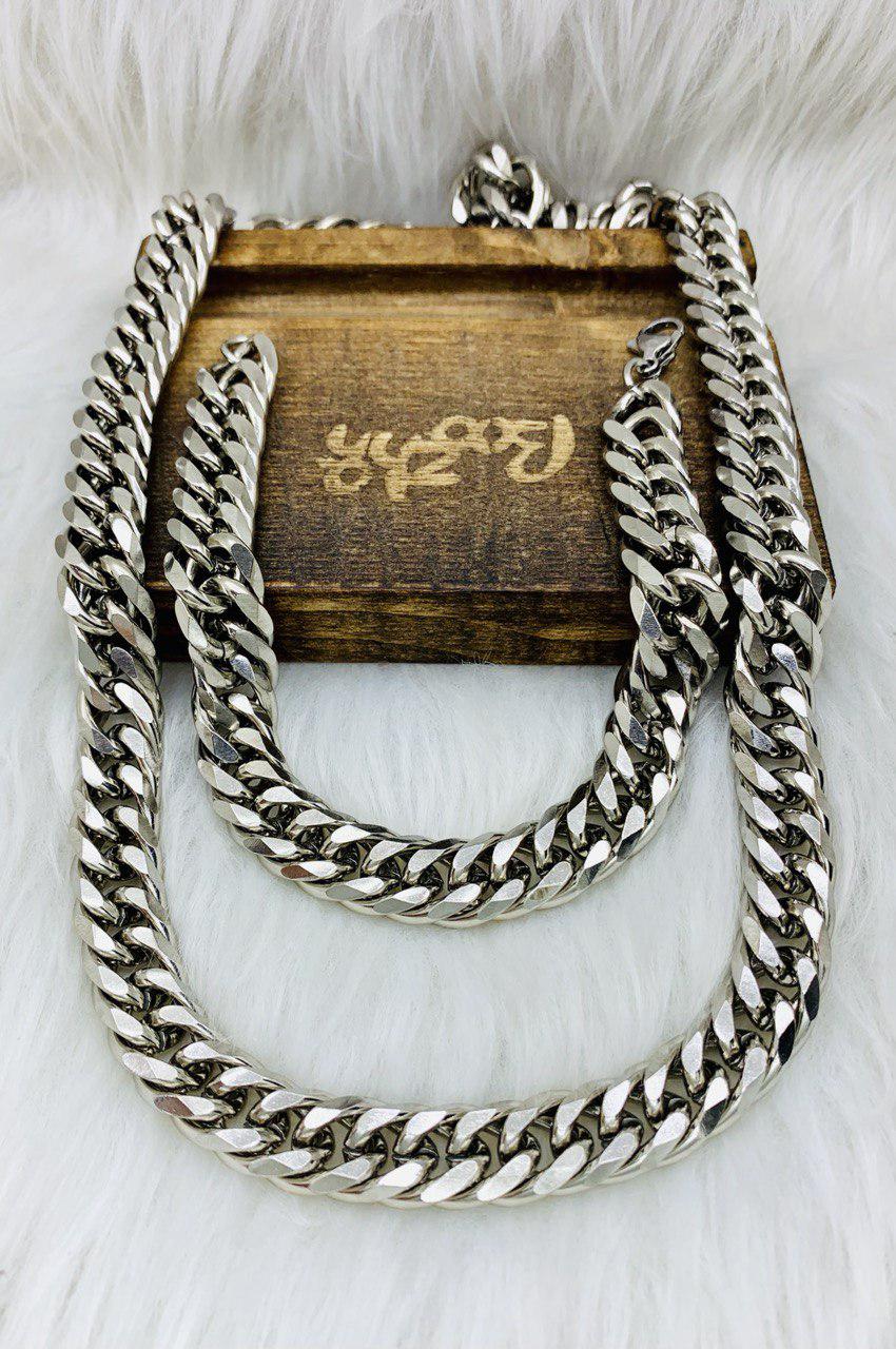 ست گردنبند و دستبند کارتیر ضخیم