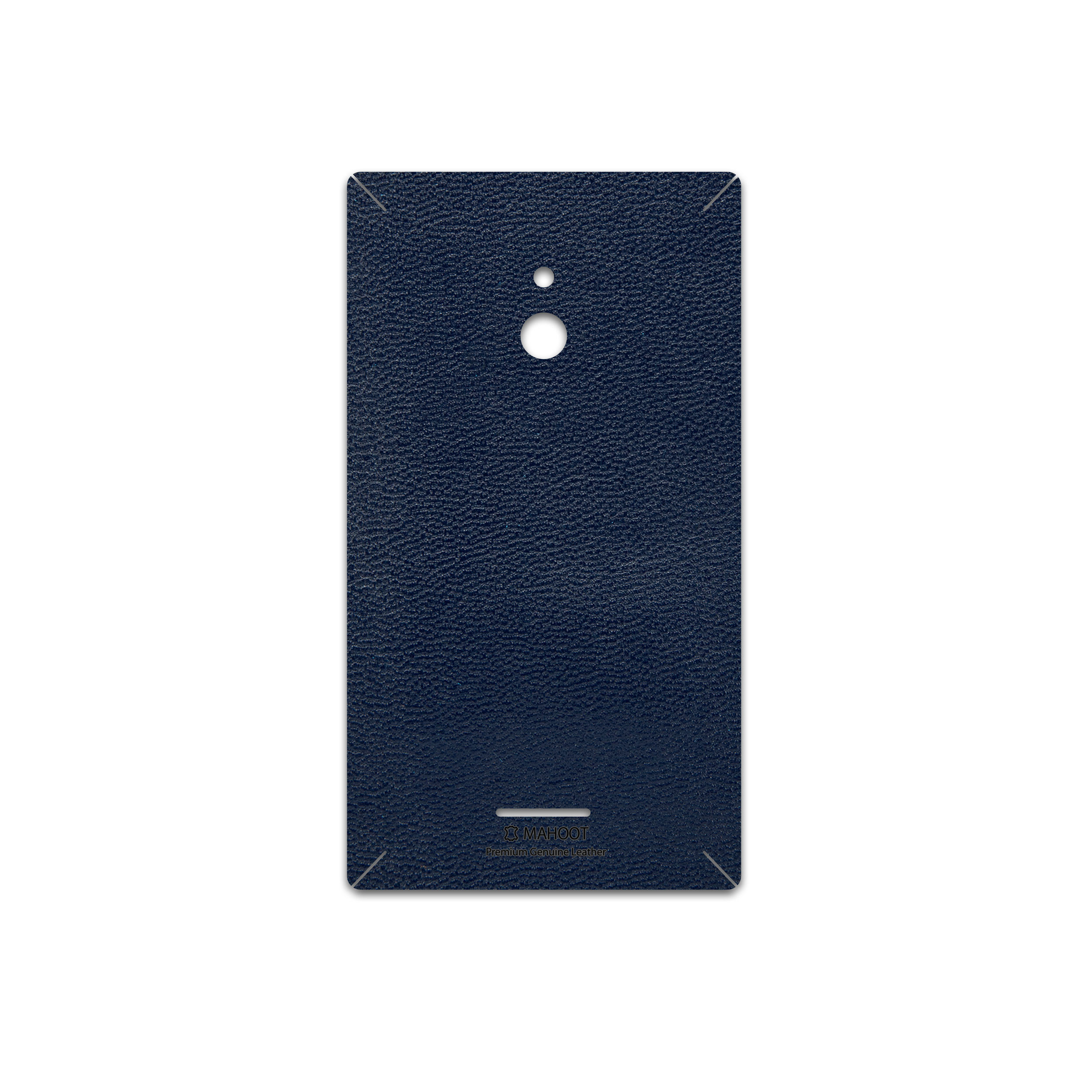 برچسب پوششی ماهوت مدل Deep-Blue-Leather مناسب برای گوشی موبایل نوکیا XL