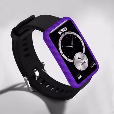 برچسب ماهوت طرح Purple Fiber مناسب برای ساعت هوشمند هوآوی Watch Fit