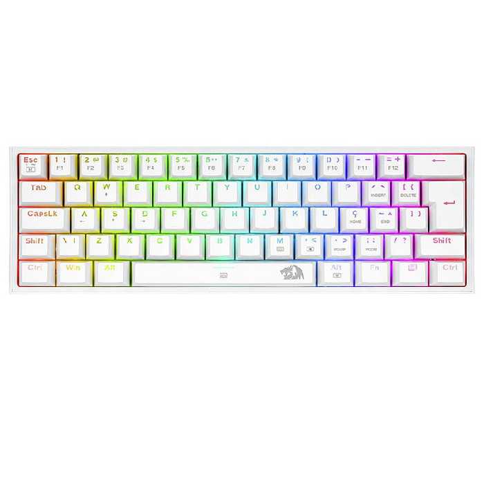 خرید کیبورد Redragon K617 FIZZ White Red SW با بهترین قیمت