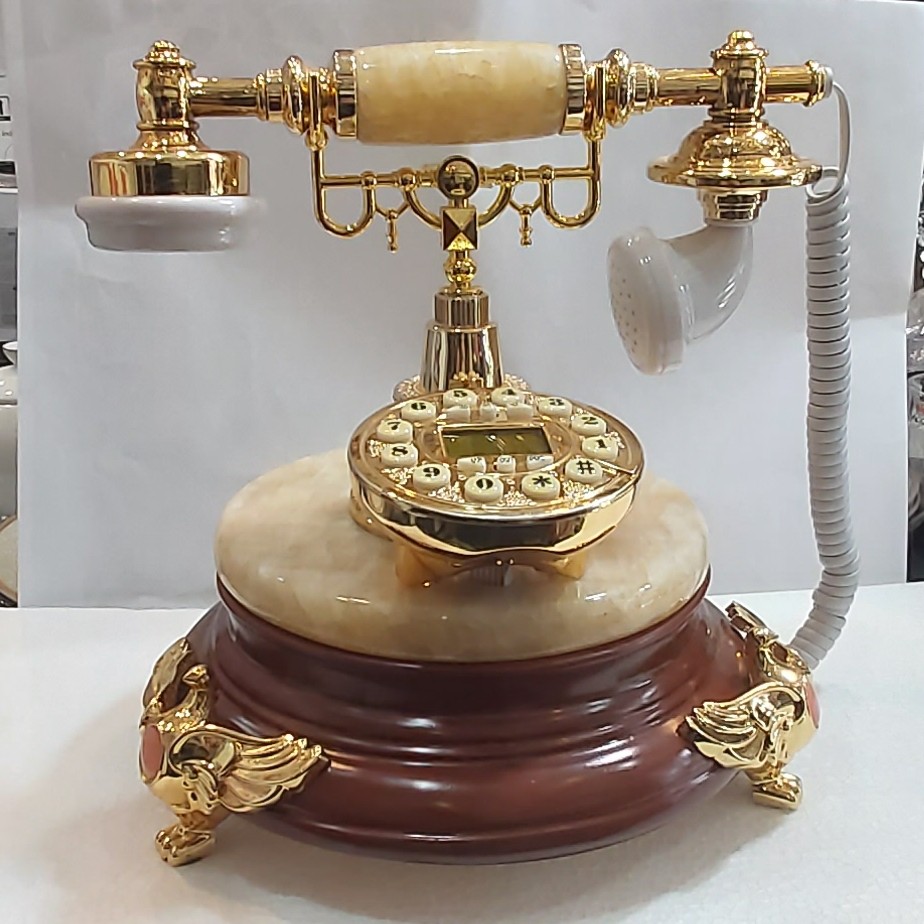 گوشی تلفن پایه سنگ با آیدی کالر وآیفون  وکیفیت عالی