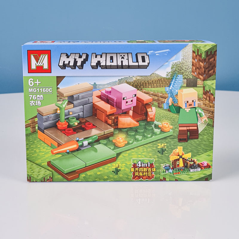 اسباب بازی لگو ماینکرفت 76 تکه کد MG1160C