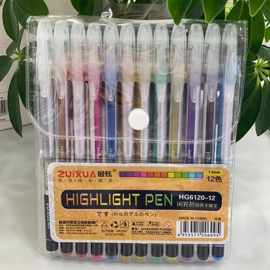 پک خودکار اکلیلی گلایتری قابل استفاده روی کاعذ مشکی و سیاهبرگ