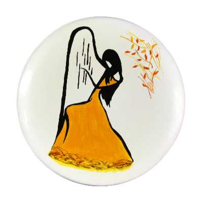 بشقاب دیوارکوب سفالی کد SN-1-18-19