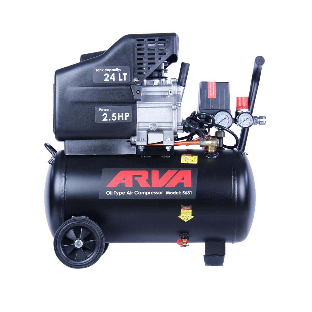 کمپرسور باد 24 لیتری روغنی آروا مدل 5681