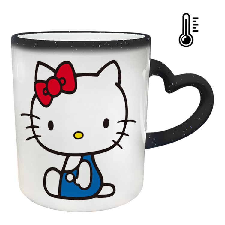 ماگ حرارتی مدل دسته قلبی اکلیلی طرح کیتی کد 58