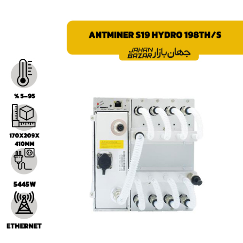 انت ماینر بیت مین مدل Antminer S19 Hydro 198Th/s