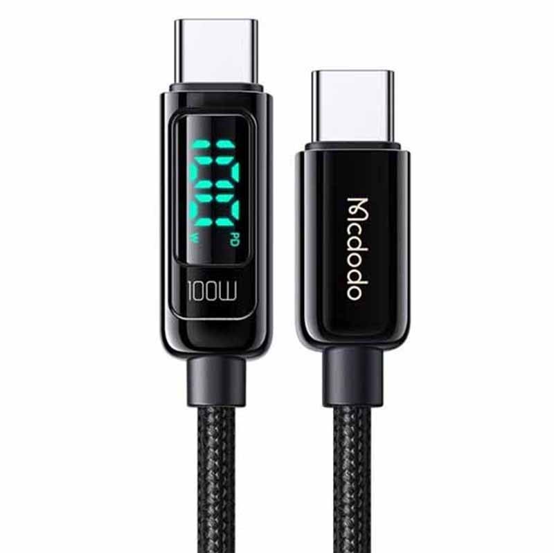 کابل USB-C مک دودو مدل Digital Pro 100W PD Fast Charge طول 1.2 متر       سیاه