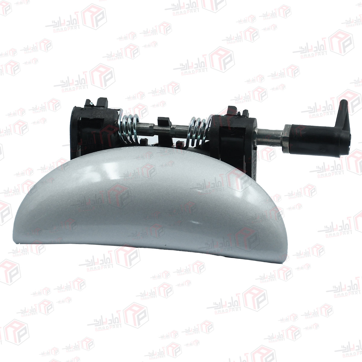 دستگیره دربازکن بیرونی 207 رنگی در عقب چپ (نقره ای)