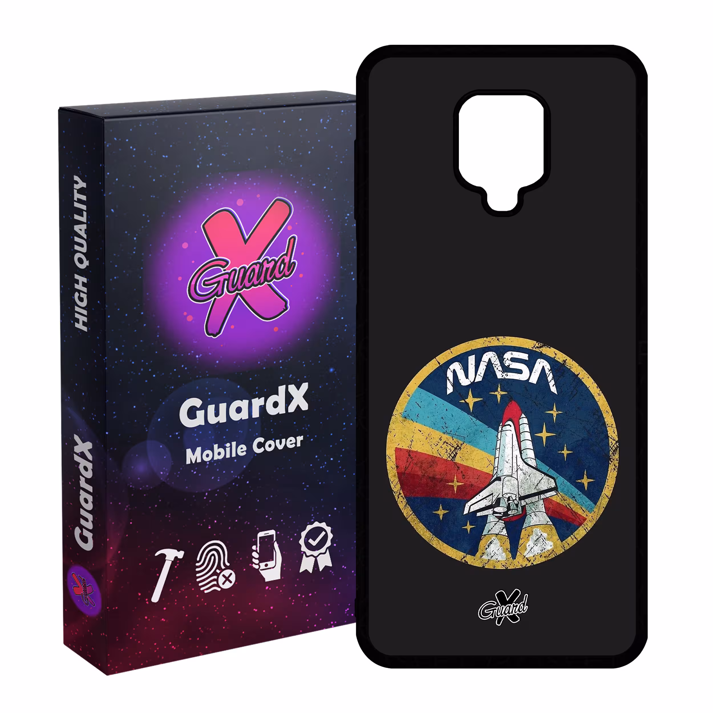 کاور گارد ایکس طرح Nasa مدل Glass10087 مناسب برای گوشی موبایل شیائومی Redmi Note 9S / Note 9 Pro / Note 9 Pro Max