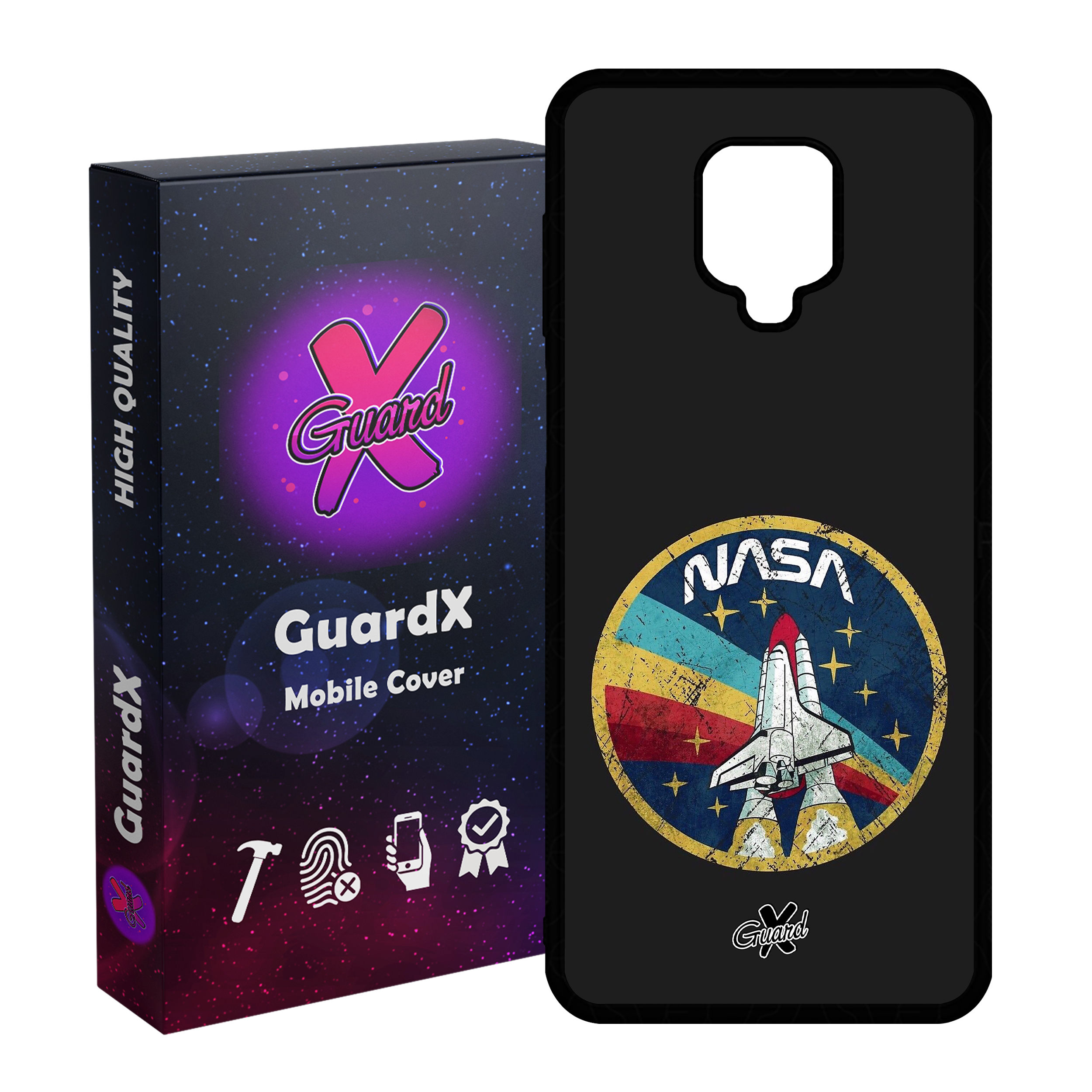 کاور گارد ایکس طرح Nasa مدل Glass10087 مناسب برای گوشی موبایل شیائومی Redmi Note 9S / Note 9 Pro / Note 9 Pro Max