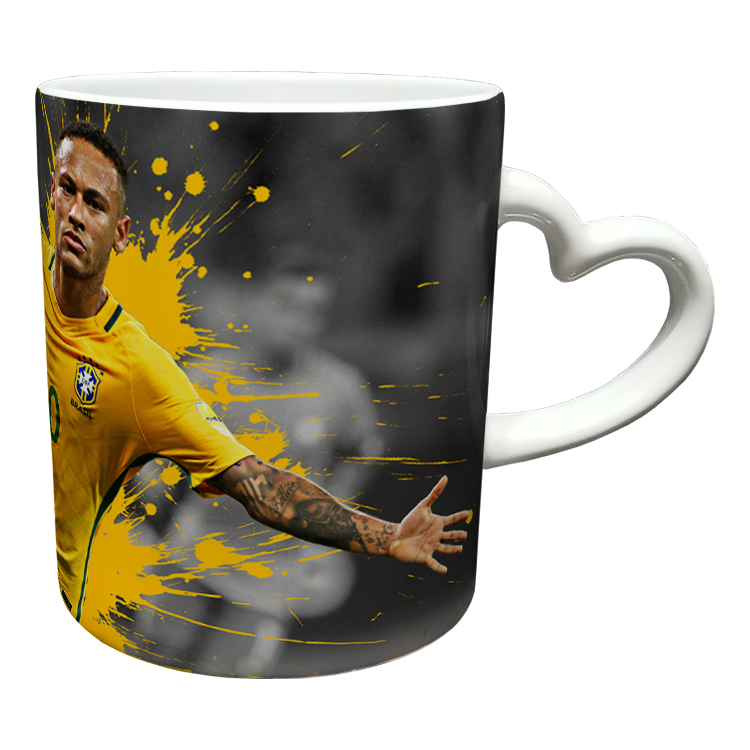 ماگ مدل دسته قلبی طرح نیمار کد 16