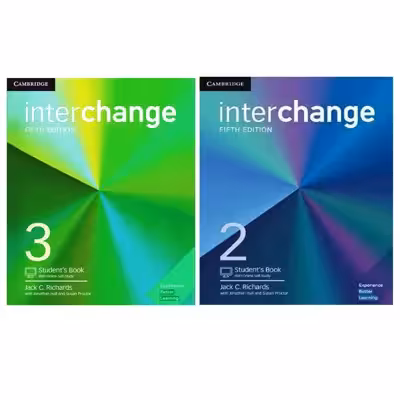 کتاب Interchange اثر جمعی از نویسندگان انتشارات Cambridge دو جلدی