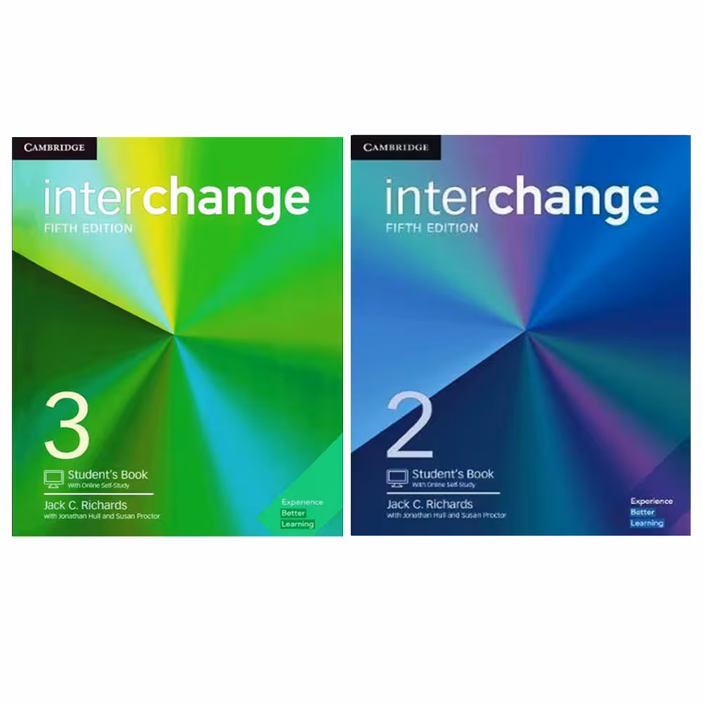 کتاب Interchange اثر جمعی از نویسندگان انتشارات Cambridge دو جلدی