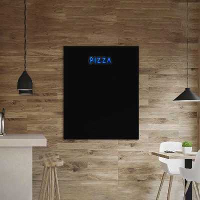 چراغ دیواری نئون دیزاین طرح Pizza-Text_BL