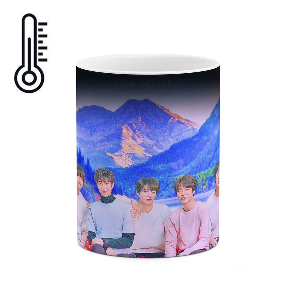 ماگ حرارتی طرح گروه موسیقی کره ای - کی پاپ -Kpop مدل mgph14349