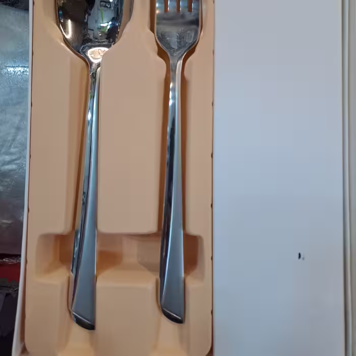 قاشق و چنگال استیل 