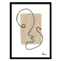 قیمت و خرید تابلو دکوراتیو مدل نقاشی لاین‌آرت آبستره کد 1050