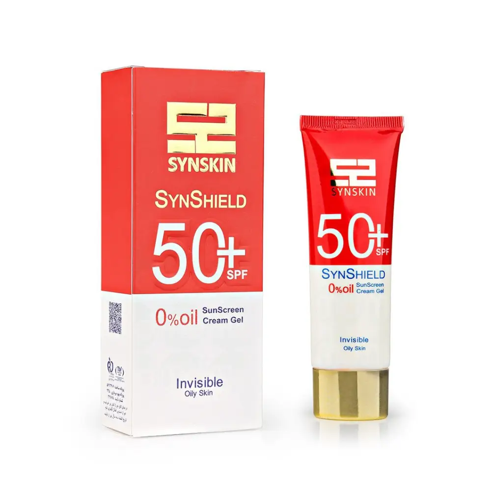 کرم ژل ضد آفتاب ساین شیلد فاقد چربی SPF50 ساین اسکین 50 گرمی