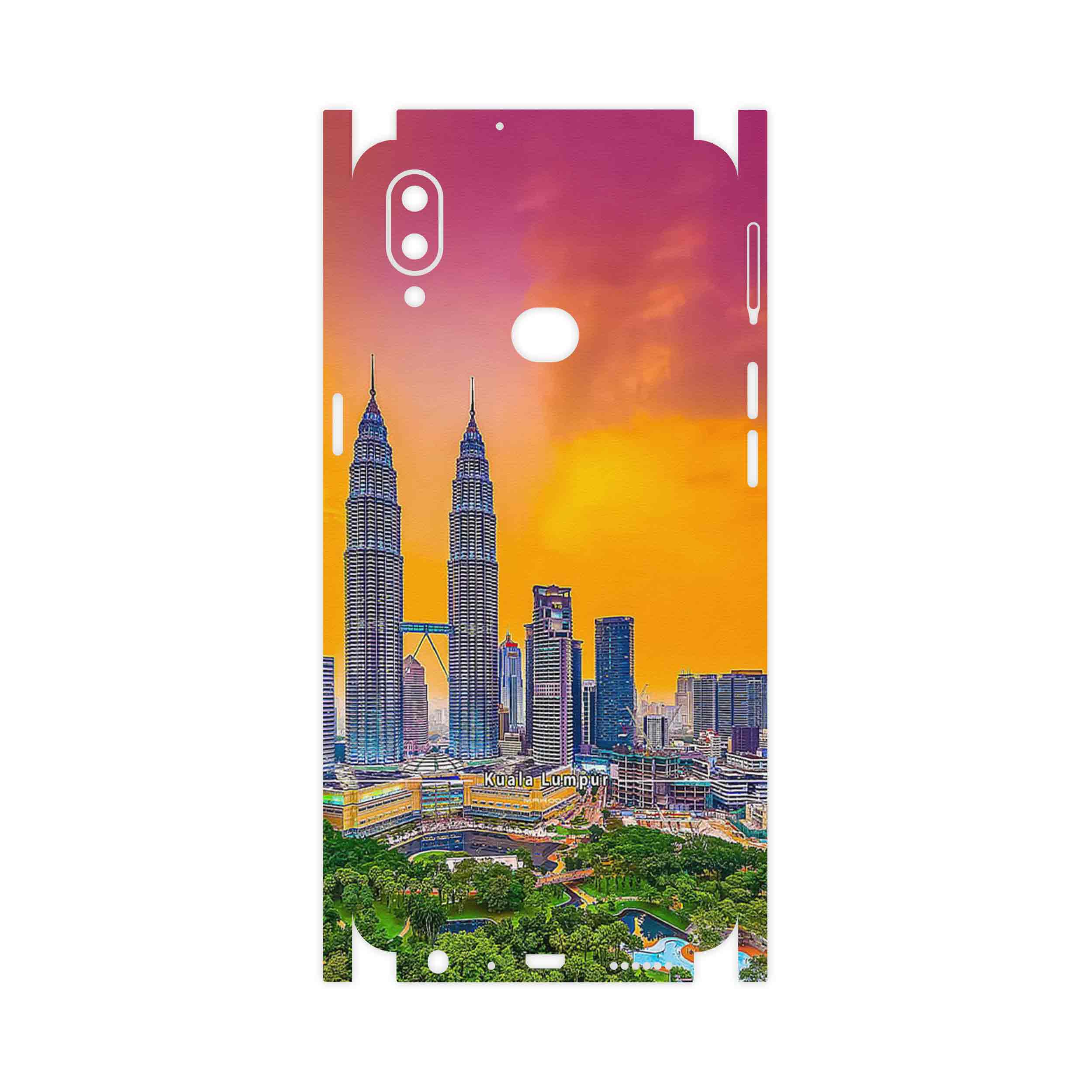 برچسب پوششی ماهوت مدل City of Kuala Lumpur-FullSkin مناسب برای گوشی موبایل سامسونگ Galaxy A10s