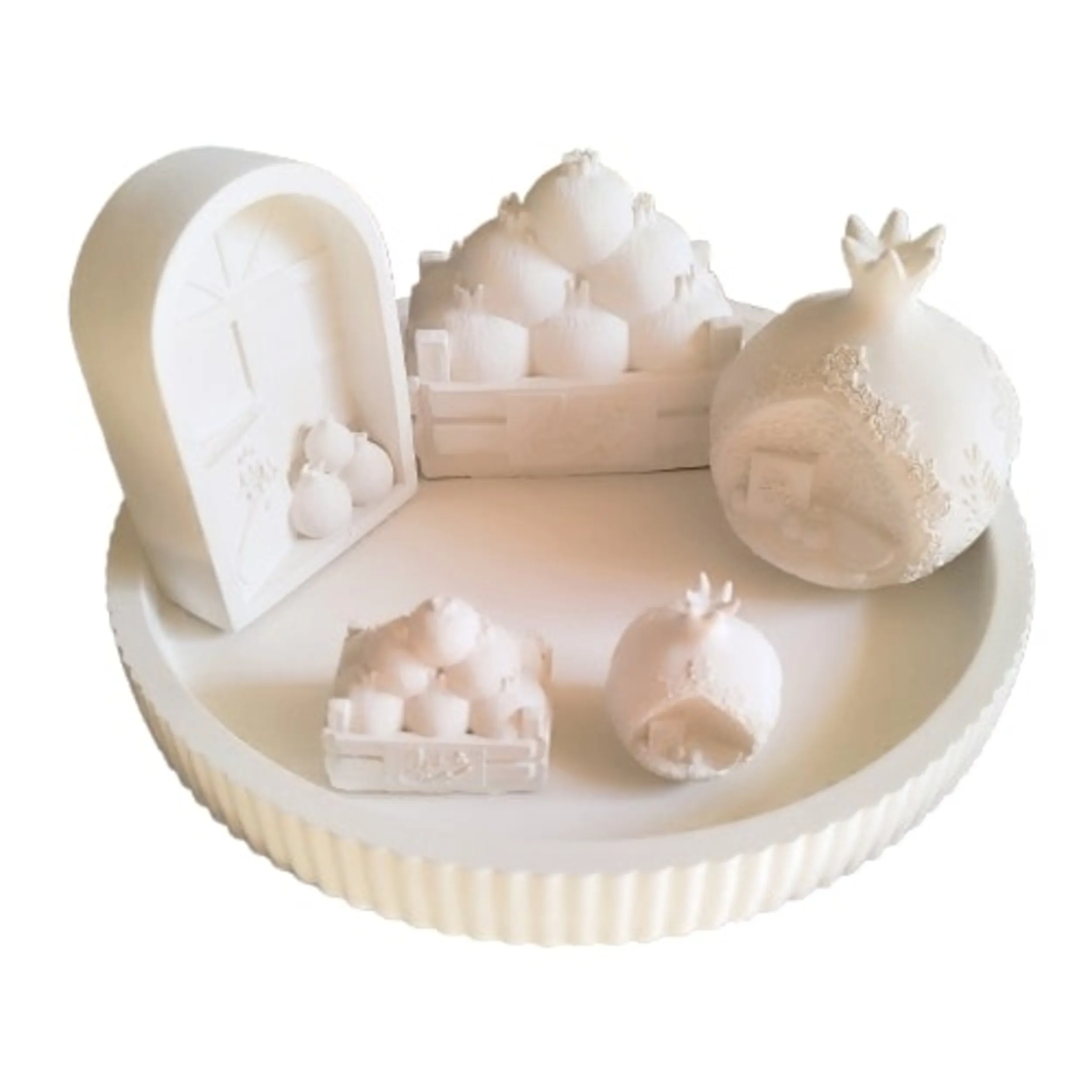 ست 6 تکه‌ دکوری بتنی مدل شب یلدا