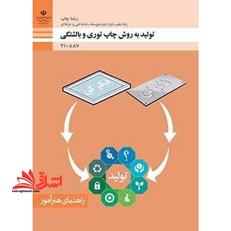 *پرینت سیاه و سفید* راهنمای هنرآموز تولید به روش چاپ توری و بالشتکی - فروشگاه کتاب اشراق