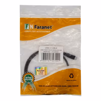 کابل تبدیل USB به microUSB فرانت مدل 7201 طول 0.6 متر