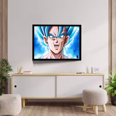 تابلو مدل dragon ball super saiyajin کد F-12003