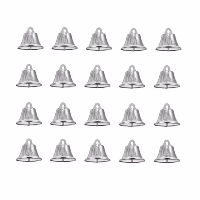آویز تزیینی مدل زنگوله کد NO18mm25 بسته 25 عددی