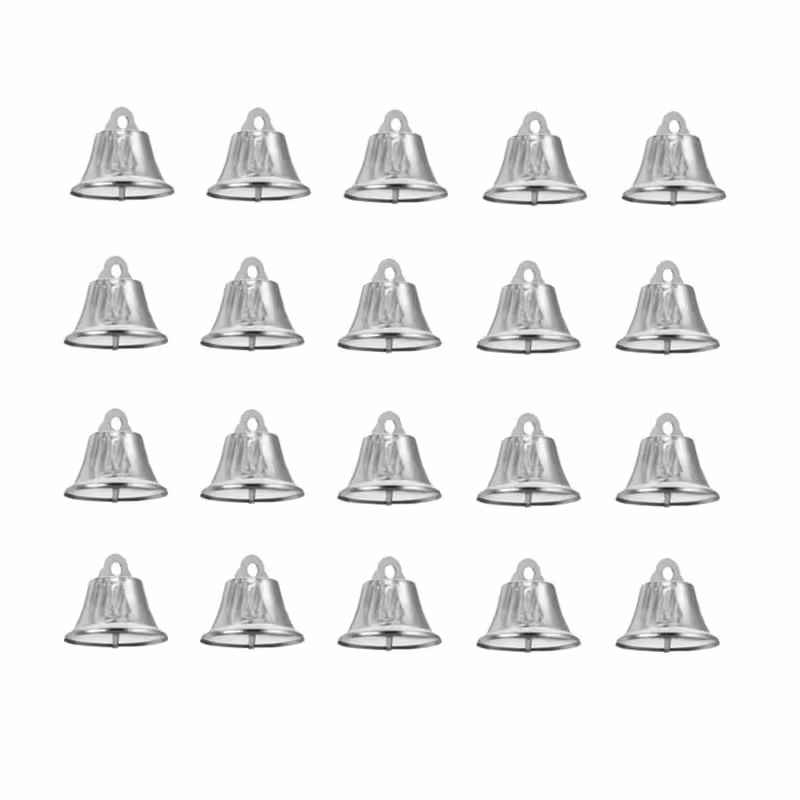 آویز تزیینی مدل زنگوله کد NO18mm25 بسته 25 عددی