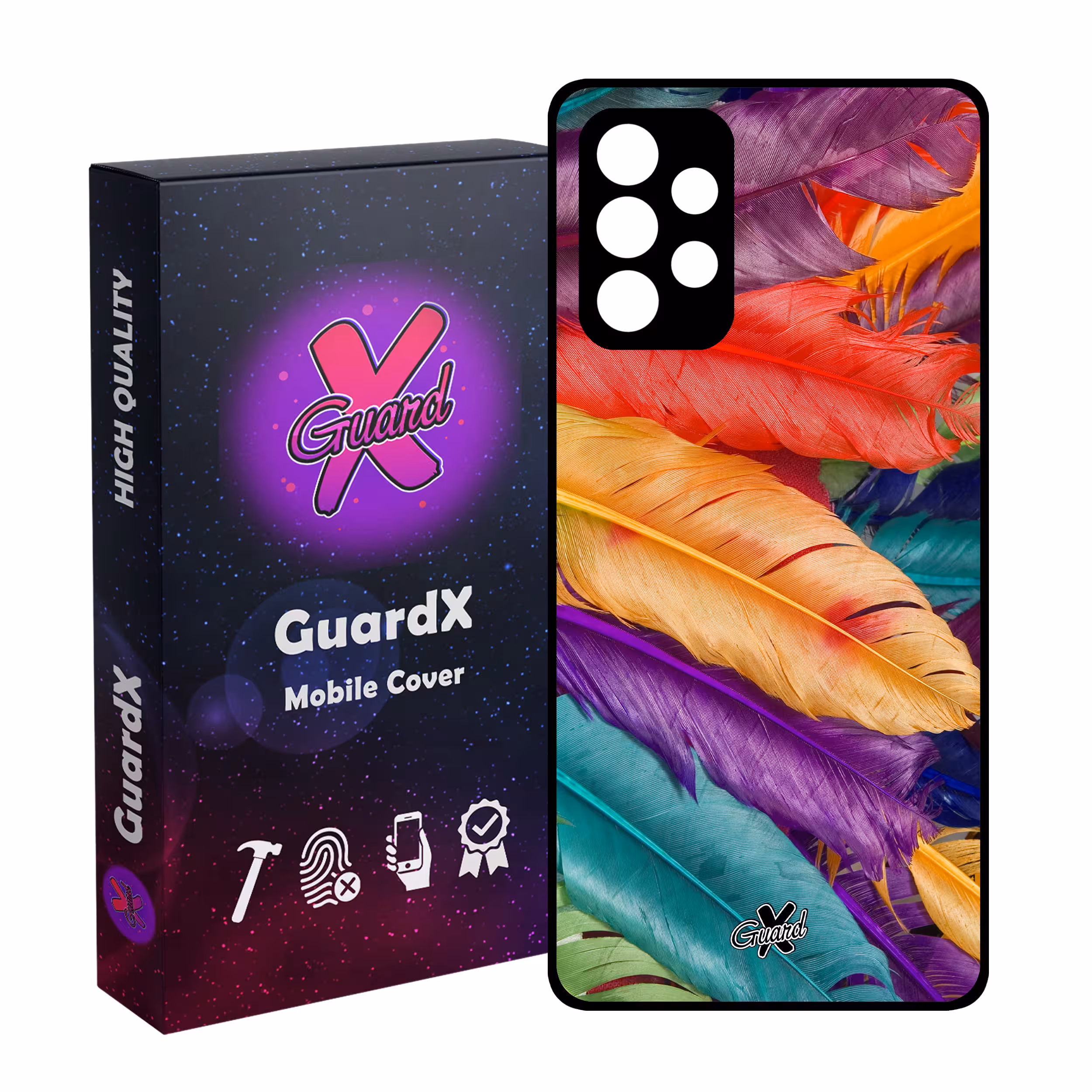 کاور گارد ایکس طرح Feather مدل Glass10180 مناسب برای گوشی موبایل سامسونگ Galaxy A52