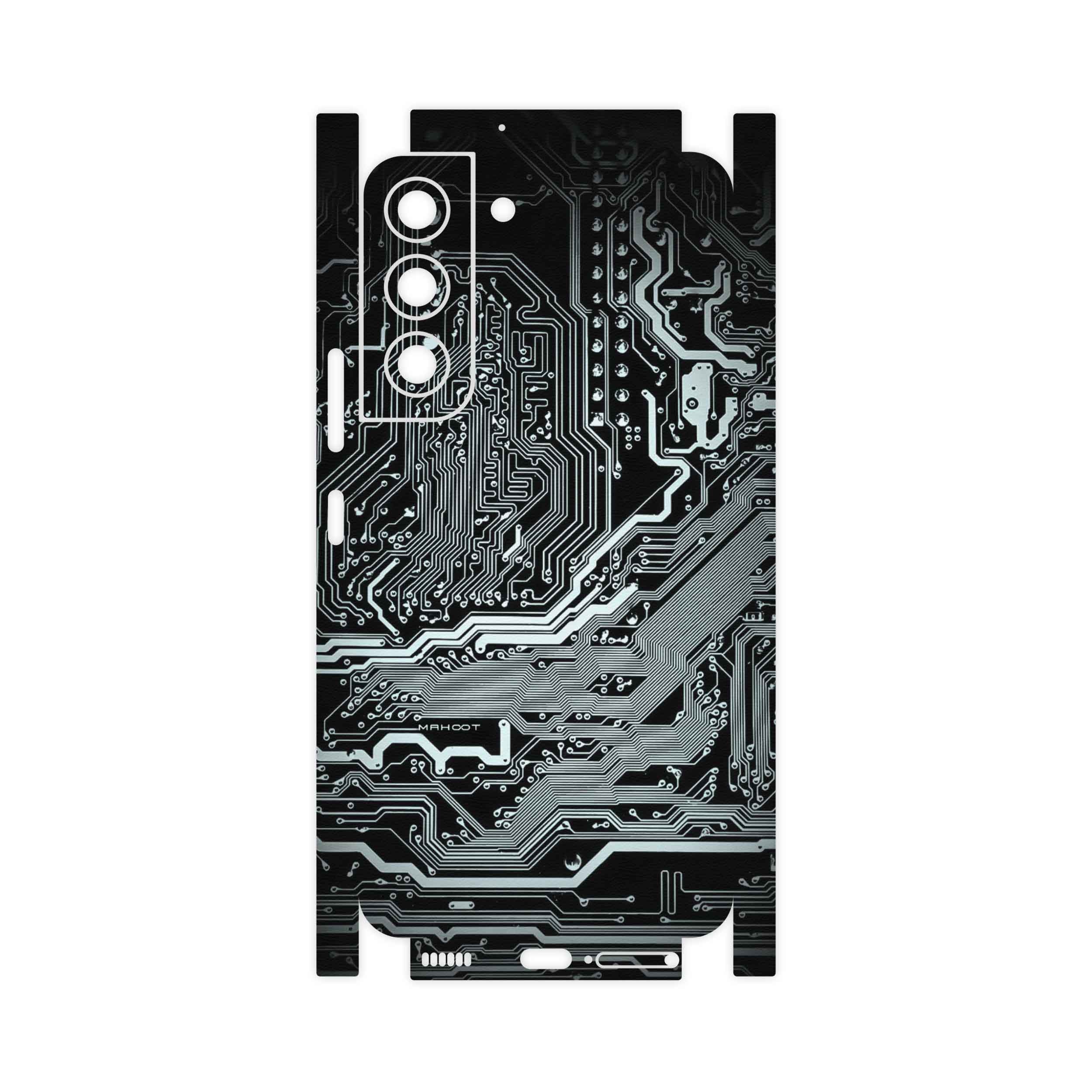 برچسب پوششی ماهوت مدل Black-Printed-Circuit-Board-FullSkin مناسب برای گوشی موبایل سامسونگ Galaxy S22 5G