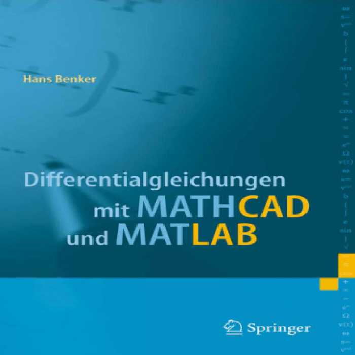 خرید و دانلود نسخه کامل کتاب Differentialgleichungen mit MATHCAD und MATLAB German