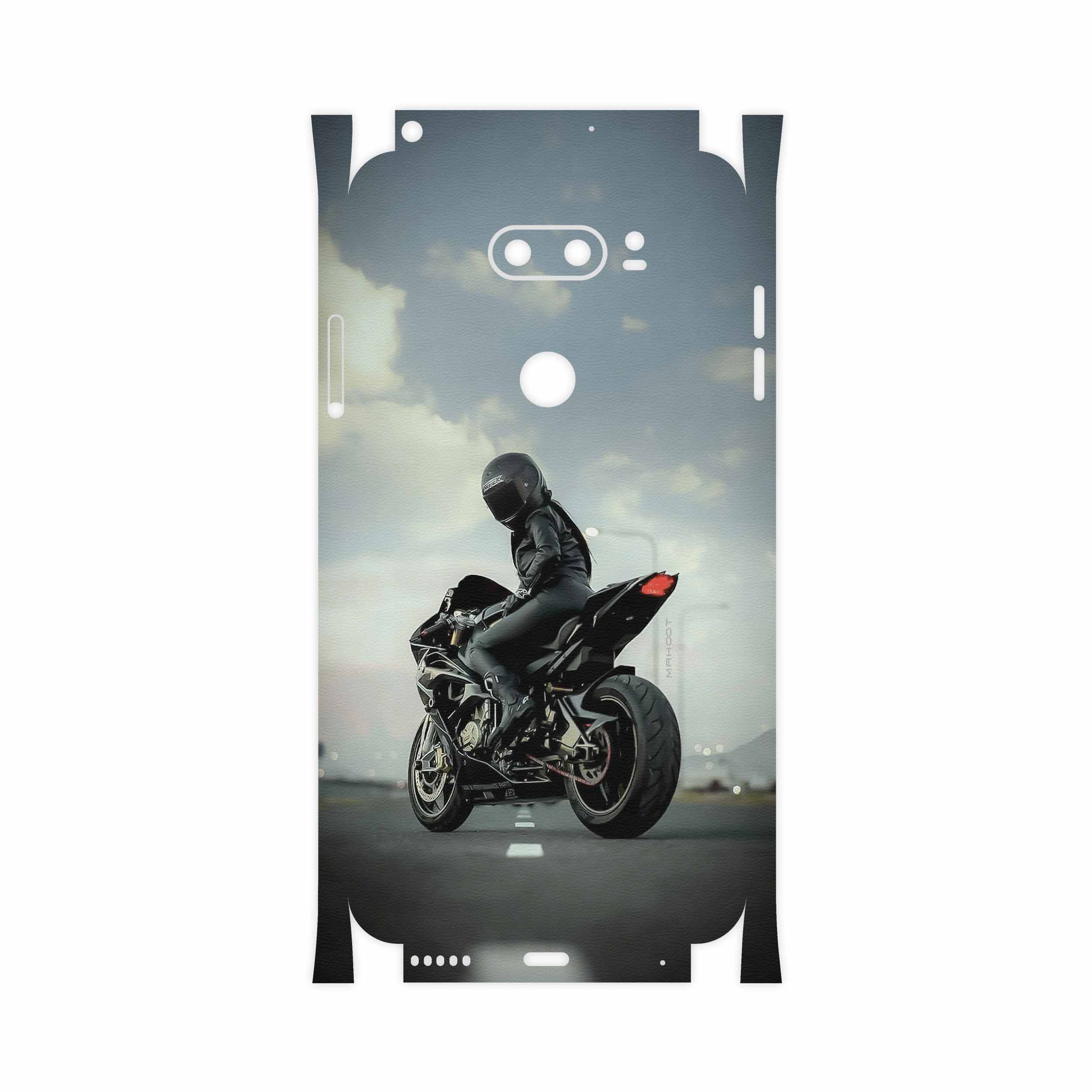 برچسب پوششی ماهوت مدل Motorcycling-FullSkin مناسب برای گوشی موبایل ال جی V30