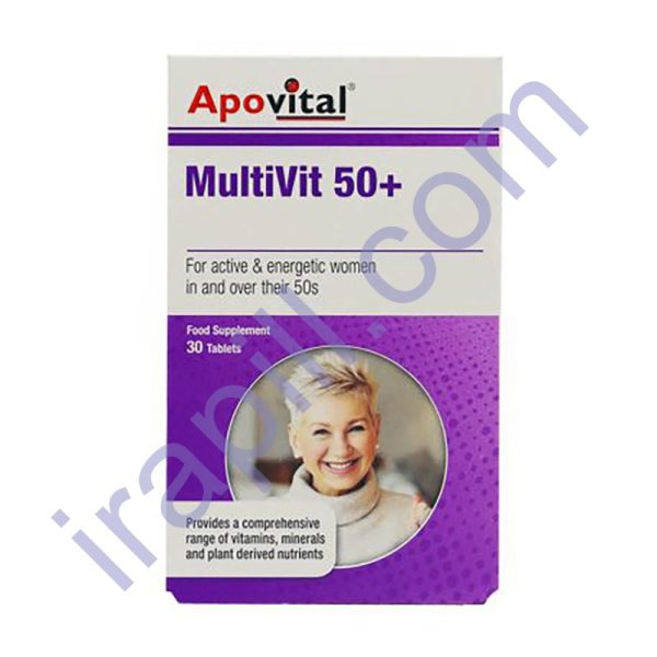 قرص مولتی ویت بالای 50 سال آپوویتال 30 عدد