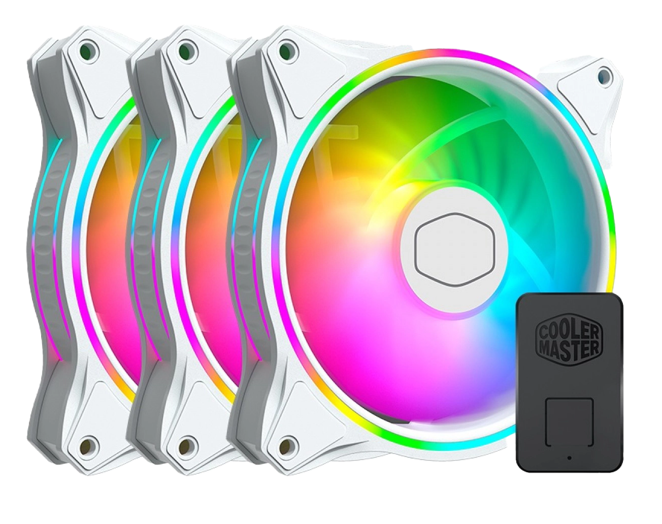 فن کیس کولر مستر مدل FAN COOLERMASTER MF120 HALO2 3 IN 1 WHITE - بفی کالا | تجربه جدید خرید لپ تاپ