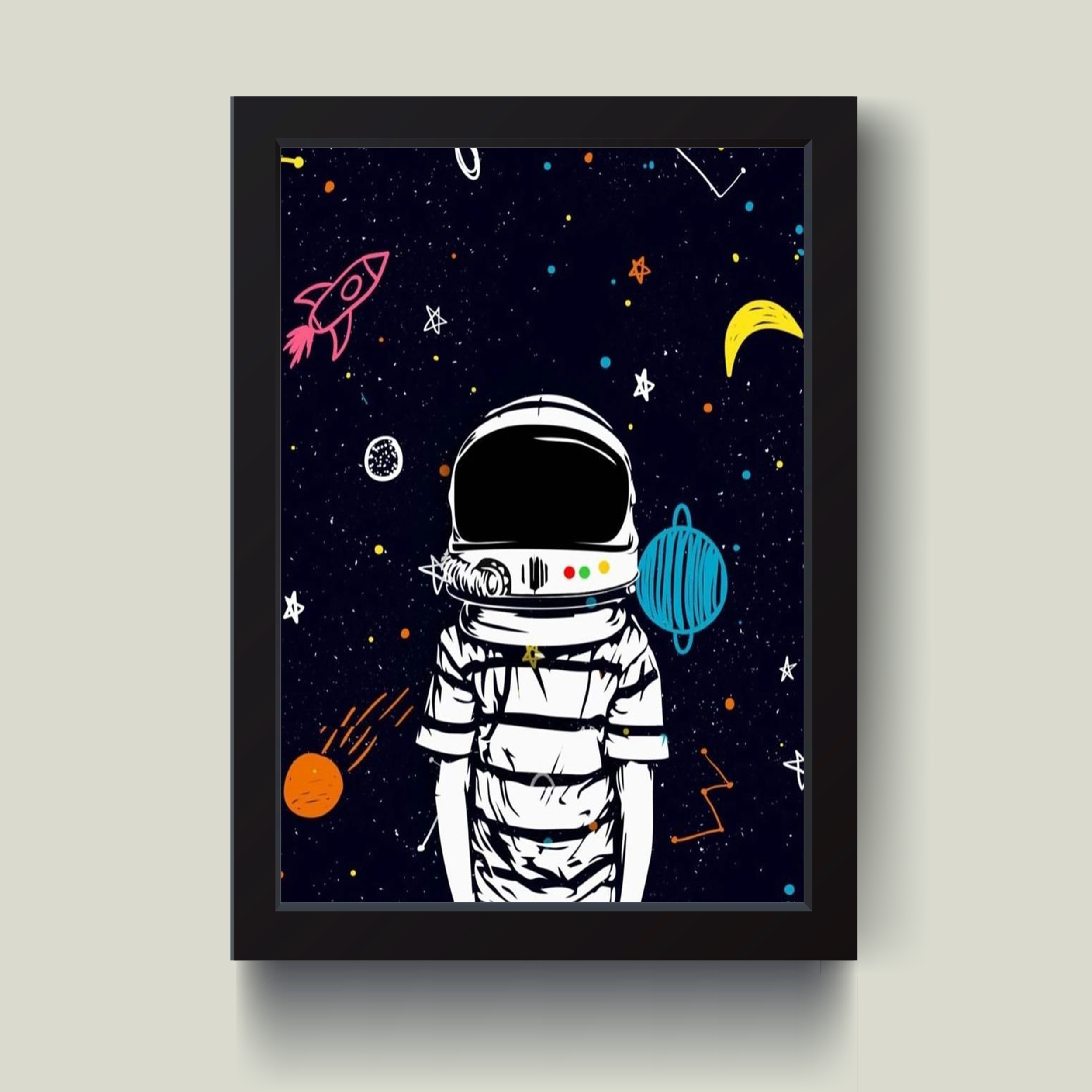 تابلو مدل دکوراتیو فضانورد کدG13-45