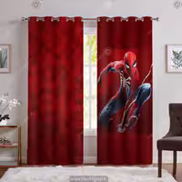 پرده اتاق پسر طرح اسایدرمن PK-6721